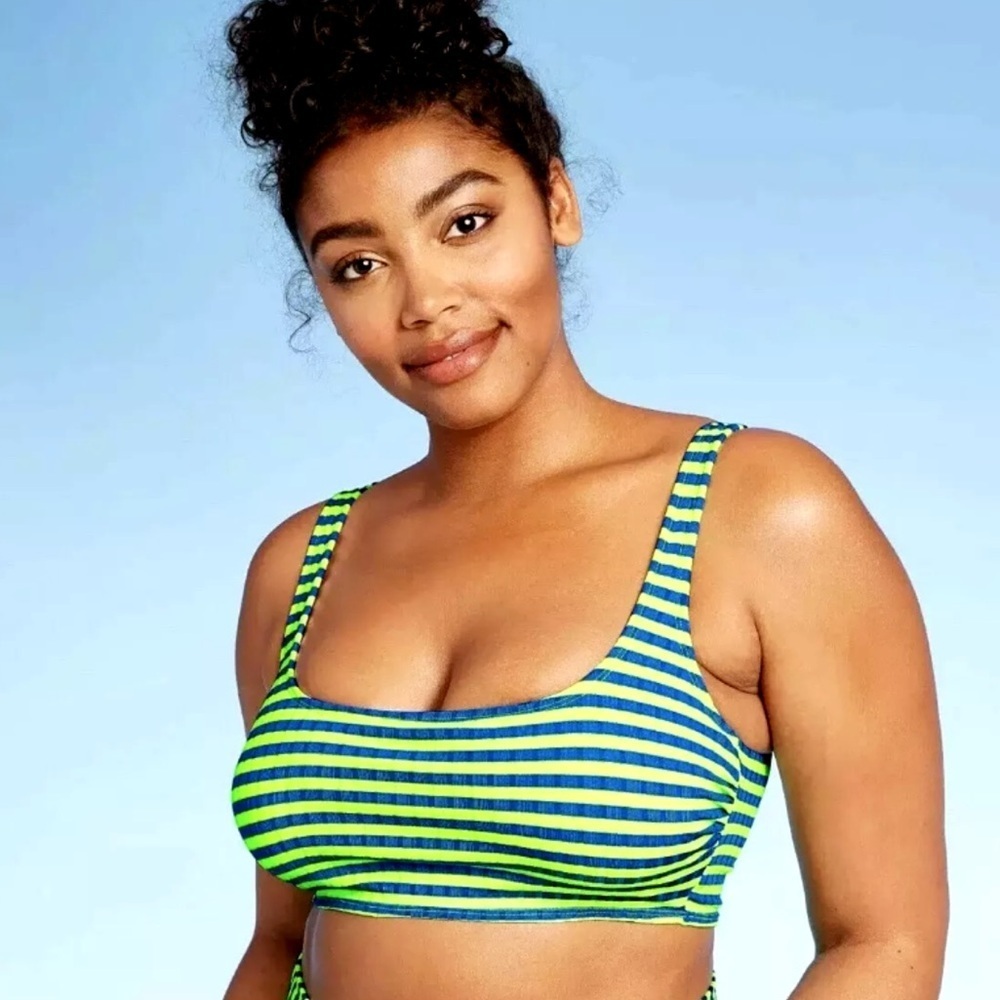Juniors Xhilaration Ribbed Bikini Top